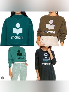 Isabel Marant Crewneck Logo Tshirt LINEN FOR SUMMER